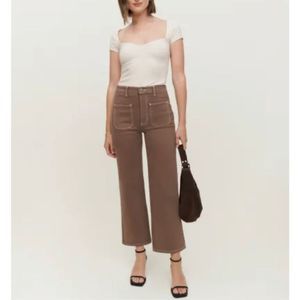 Reformation Jeans-Alyssa High Rise Wide Leg Jeans